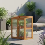 MuCoLa Gewächshaus Holz mit 2 Türen