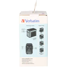Verbatim Ladeadapter, Universal Travel, UTA-03, 30W
