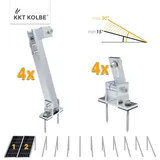 4 Stück verstellbare Aufständerung PV/Solar - Flachdach/Beton/Balkonkraftwerk