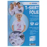 Herma T-Shirt Folie A4 für helle + weiße Textilien 20 Blatt 4525