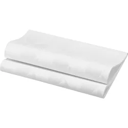 DUNI Elegance Serviette 40x40 cm 1/4F.Crystal weiß