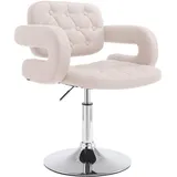 CLP Drehstuhl, Beige, Textil, 62x76x55 cm, Arbeitszimmer, Bürostühle, Drehstühle