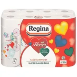 REGINA Papierküchenrolle (8-St), 3-lagig, weiß mit Dekor, 43 Blatt/Rolle weiß