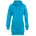 Lange kuschelige Hoodie-Jacke mit 2-Wege-Zipper J006 in sky blue Gr M