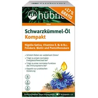 Hübner hübner® Schwarzkümmel-Öl Kompakt 88g, 90 Kapseln + 15