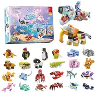 DOYAY Meerestier für Adventskalender 2024, 24 Tiere Weihnachten 2024 für Adventskalender 2024, 24 Kleines Tiere und 2 Groß Lord Tiere Weihnachten 2024 Spiel Weihnachtskalender für Kinder