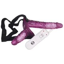 You2Toys Umschnallvibrator „Vibrating Strap-on Duo“, lila