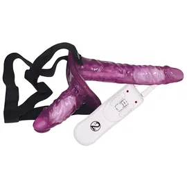 You2Toys Umschnallvibrator „Vibrating Strap-on Duo“, lila
