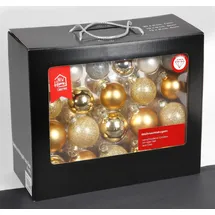 Buri - Glas-weihnachtsbaumkugeln 42er-set Versch. Größen Baumschmuck Baumdeko