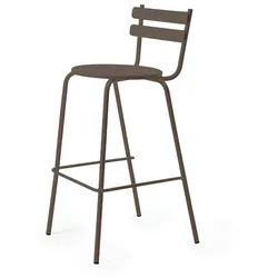 Barhocker mit Rückenlehne Grace bronze