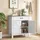 Homcom Sideboard 77 x 81,5 x 39,3 cm Weiß