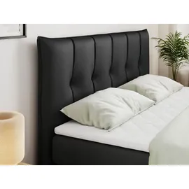 MKS Meble King Boxspringbett 200 x 200 cm H4 Schwarz