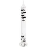 esschert design Fensterthermometer, Galileo-Thermometer, Glasthermometer mit Kugeln, 7.9 x 7.9 x 40 cm silberfarben Ø 7.90 mm