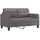 vidaXL 2-Sitzer-Sofa Grau 140 cm Kunstleder