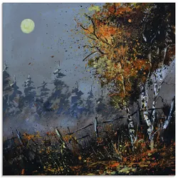 Artland Glasbild »Im Wald«, Wald, (1 St.), in verschiedenen Größen Artland Farbe Bild(er): grau