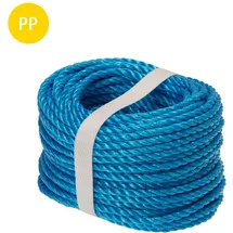 CONACORD Seil Polypropylen-Split Gedreht Ø 4 mm Länge 20 m Blau