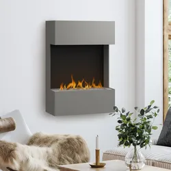 muenkel Design Trix [Design Bioethanol Kamin]: Graualuminium - 820
