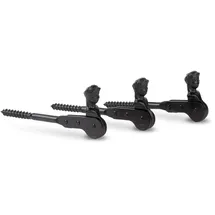 GAH Alberts Alberts 307486 Fensterladen-Feststeller Schäferkopf | zum Einschrauben oder zum Einmauern | schwarzer Tauchlack | 126,5 mm | 3er Set