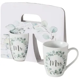 Boltze Tassen Set Eukana - Mr. & Mrs. - Becher Set