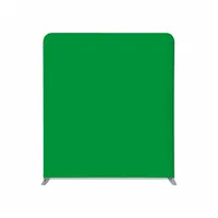 Showdown Displays Showdown Zipper-Wall Straight Basic - 200x230cm - Green Screen Chroma Key - Aluminium - Silber
