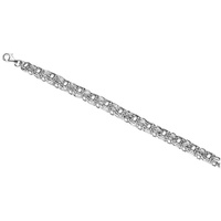 VIVANCE Armband 925/- Sterling Silber weiß Armband Käfigkette 23 cm«, 82217261-0 weiß