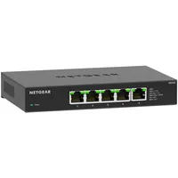 Netgear 5-Port Multi-Gigabit Ethernet Unmanaged Essentials Switch MS305 – mit 5 x 1G/2,5G, Desktop- oder Wandbefestigung