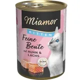 Miamor Feine Beute Kitten Huhn & Lachs 12 x 400 g