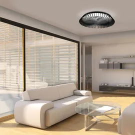 Mantra Iluminación Himalaya 63 cm LED Deckenventilator schwarz