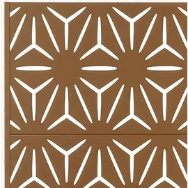 casa.pro Trennwand 180 x 120 cm Braun verzinkter Stahl