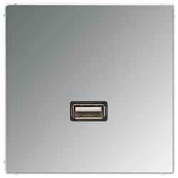 Jung Mutimedia-Einsatz USB (Glanzchrom)