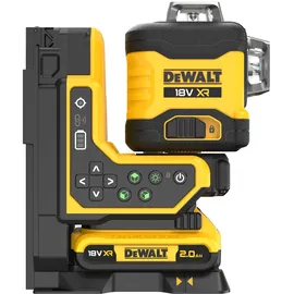 DeWalt Kreuzlinienlaser DCLE34035D1 mit Fernbedienung, 18 V, Reichweite 100 m, 1x Akku 2,0 Ah, Ladegerät