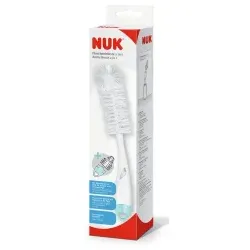 NUK Flaschenbürste 2 in 1, formstabile Borsten 10256505 , 1 Bürste