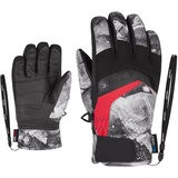 Ziener LABINO AS(R) glove junior Ski-handschuhe/Wintersport | Wasserdicht, Atmungsaktiv, grey mountain print, 6.5