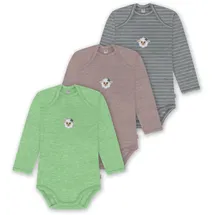 normani Outdoor Sports normani Strampler/Body Auckland beige | grau / grün / weiß 74
