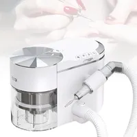 GZGHRZQS Profi 2-in-1-Nagelfräser Und Nagelstaubsauger, Mit 30.000 U/Min Und Bürstenlosem Motor, Ultra Leise ≤68 dB, Starke Saugkraft, Mit Verlängerungsschlauch Und Einstellbarem Schleifwinkel
