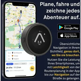 Beeline Motorrad Navi GPS Computer - Silber