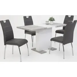 Hela Susi S Esszimmerstuhl, 2er Set 2 Stk.2 oder 4 Stück, mit Griff, grau