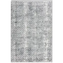 Teppich ASTRA "Positano 243", grau (dunkelgrau), B:80cm H:6mm L:150cm, Kunstfaser, Viskose, Teppiche, weiche Oberfläche mit Viskose Glanz, Wohnzimmer