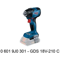 Bosch GDS 18V-210 C Professional ohne Akku + L-Boxx 06019J0301