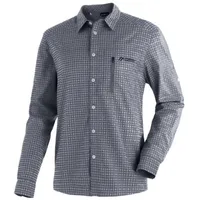 Maier Sports Mats L/s Langarmhemd - Grey Check -