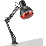 LKHDONG 150W Wärmelampe Rotlichtlampe mit Halteklammer, Rotlichtlampe Infrarot Lampe für Schmerzlinderung Temperaturbereich 0-100°C