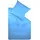 FLEURESSE Colours 009100 mittelblau 200 x 200 cm + 2 x 80 x 80 cm