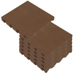 WellHome Combi Pack 6 Fliesen für Außenboden 39x39x4,8 cm in Braun