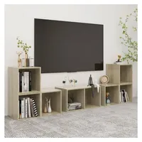 VidaXL 6-tlg. TV-Schrank-Set Sonoma-Eiche Holzwerkstoff