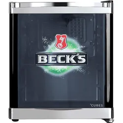 CUBES CC 240 E BECK'S Getränkekühlschrank (48 l, E, 510 mm hoch}, Schwarz / Grün)