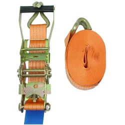 Hedef 5T 8m Spanngurt + Spitzhaken 5000 daN Ratschengurt 50 mm Orange Zurrgurt Auto PKW LKW Transport