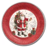 Papstar Teller HoHoHo 10 St. 23 cm Weiß