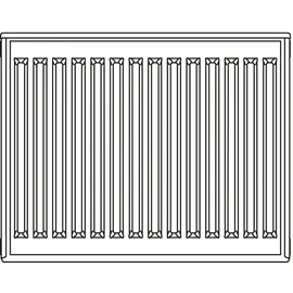 Kermi Profil-Kompaktheizkörper 500 x 3000 mm 3000 W weiß Typ 22