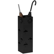 Homcom Schirmständer Regenschirmhalter 4 Haken, abnehmbare Wasserauffangschale