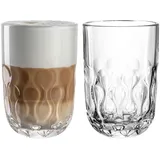 LEONARDO Gocce Latte Macchiato Glas 0,39 l 2 St.